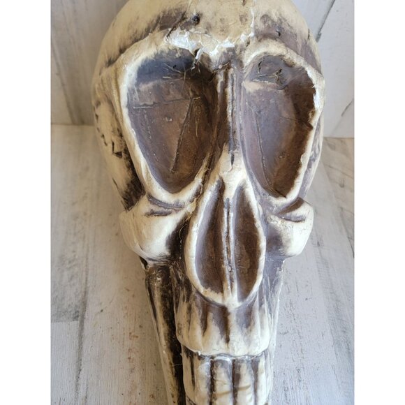 Skull large foam AS IS head Halloween prop home decor bowl unique - Picture 3 of 15